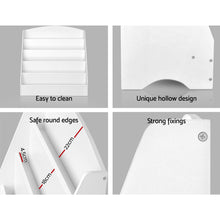 Load image into Gallery viewer, Keezi Kids Bookshelf Display Organiser Rack White
