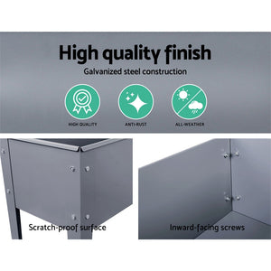 Green Fingers Garden Bed Elevated Planter Box Grey