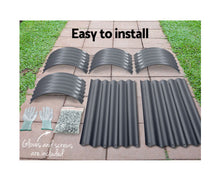 Load image into Gallery viewer, Greenfingers Oval Raised Garden Bed Galvanised Steel 160Cm
