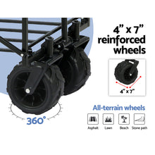 Load image into Gallery viewer, Gardeon Garden Cart Folding 120kg Trolley Camping Wagon Barrow Outdoor Beach
