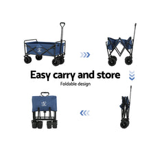 Load image into Gallery viewer, Gardeon Garden Cart Folding 120kg Trolley Camping Wagon Barrow Outdoor Beach
