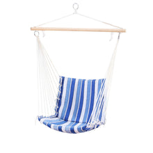 Load image into Gallery viewer, Gardeon Blue &amp; White Hammock Swing Chair
