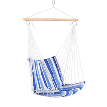 Load image into Gallery viewer, Gardeon Blue &amp; White Hammock Swing Chair
