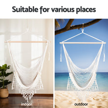 Load image into Gallery viewer, Gardeon Cream Mesh Hammock Swing Chair
