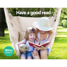 Load image into Gallery viewer, Gardeon Cream Hammock Swing Chair
