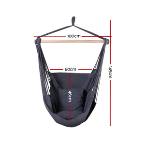 Gardeon Grey Hammock Swing Chair
