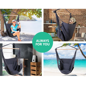 Gardeon Grey Hammock Swing Chair