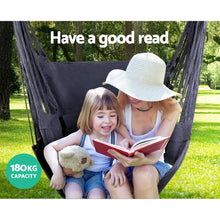 Load image into Gallery viewer, Gardeon Grey Hammock Swing Chair
