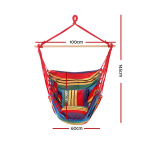 Gardeon Multi-Coloured Hammock Swing Chair