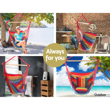 Load image into Gallery viewer, Gardeon Multi-Coloured Hammock Swing Chair
