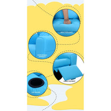 Load image into Gallery viewer, Keezi Kids Recliner Chair PU Leather Armchair Sofa Blue
