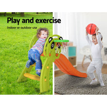 Load image into Gallery viewer, Kids Outdoor Panda Slide Set 100cm Orange &amp; Green
