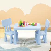 Load image into Gallery viewer, Keezi Kids Blue Plastic Table &amp; Chairs Set
