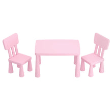Load image into Gallery viewer, Keezi Kids Pink Plastic Table &amp; Chairs Set
