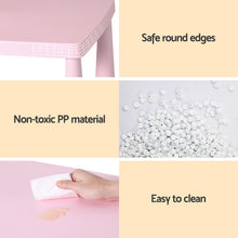 Load image into Gallery viewer, Keezi Kids Pink Plastic Table &amp; Chairs Set
