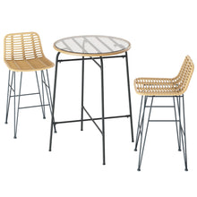 Load image into Gallery viewer, Gardeon 3-Piece Outdoor Wicker Bar Set
