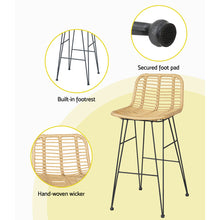 Load image into Gallery viewer, Gardeon 3-Piece Outdoor Wicker Bar Set
