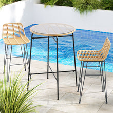 Load image into Gallery viewer, Gardeon 3-Piece Outdoor Wicker Bar Set
