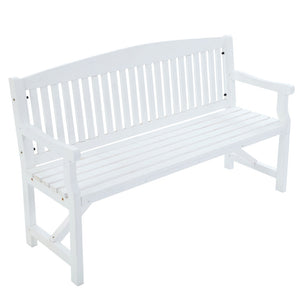 Gardeon Outdoor Garden Bench Slats Wooden White