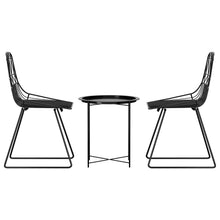 Load image into Gallery viewer, Gardeon 3PC Outdoor Patio Bistro Set Black
