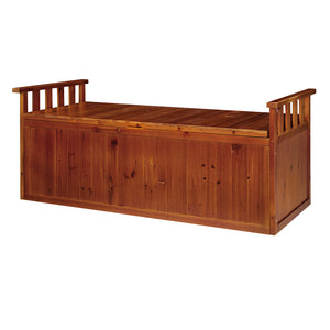 Gardeon Outdoor Storage Bench Box 129cm Wooden XL Natural