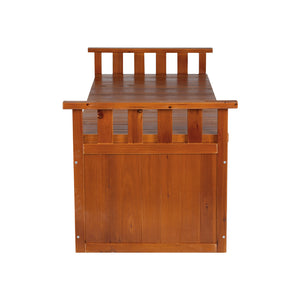 Gardeon Outdoor Storage Bench Box 129cm Wooden XL Natural