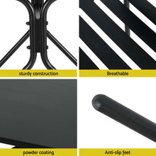 Load image into Gallery viewer, Gardeon 3PC Outdoor Bistro Set Patio Furniture Steel Table and Chairs Black
