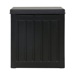 Gardeon Outdoor Storage Box 80L Container Lockable Black