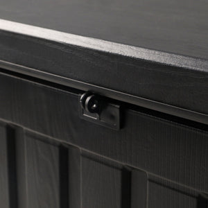 Gardeon Outdoor Storage Box 80L Container Lockable Black