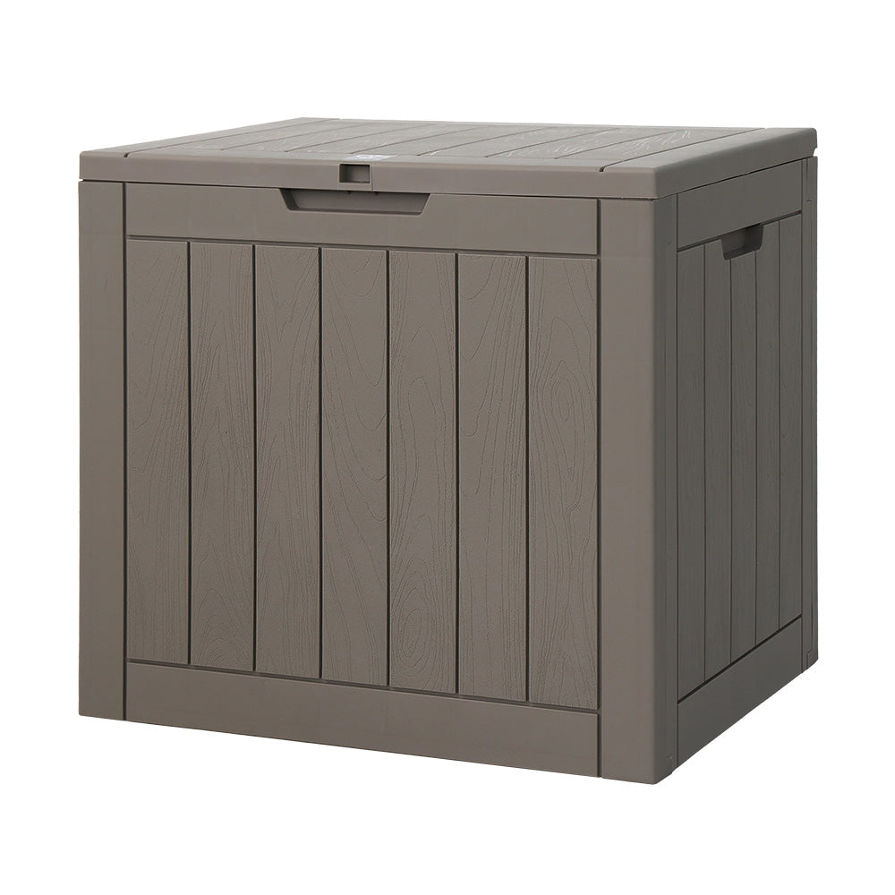 Gardeon Outdoor Storage Box 118L Lockable Grey