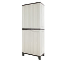Load image into Gallery viewer, Gardeon Outdoor Storage Cupboard Box 173cm Lockable Adjustable Beige
