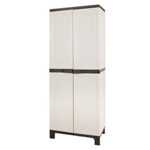 Load image into Gallery viewer, Gardeon Outdoor Storage Cupboard Box 173cm Lockable Adjustable Rattan Beige
