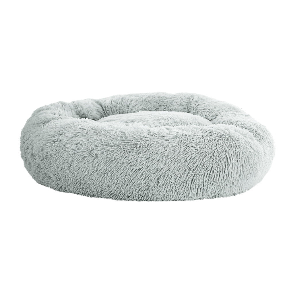 i.Pet Pet Bed Dog 90cm Large Calming Soft Plush Grey