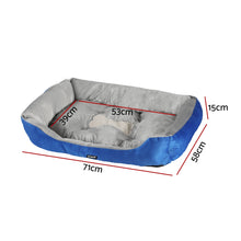 Load image into Gallery viewer, i.Pet Pet Bed Dog Calming Soft Mat Washable Blue
