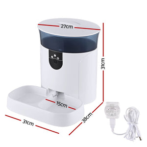 i.Pet Automatic Pet Feeder Dog Cat Camera Wifi Smart Food Dispenser 7LT