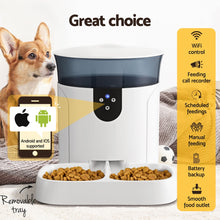 Load image into Gallery viewer, i.Pet Automatic Pet Feeder Dog Cat Wifi 7L Auto Smart Food Dispenser
