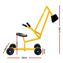 Load image into Gallery viewer, Keezi Kids Ride On Sandpit Digger Yellow
