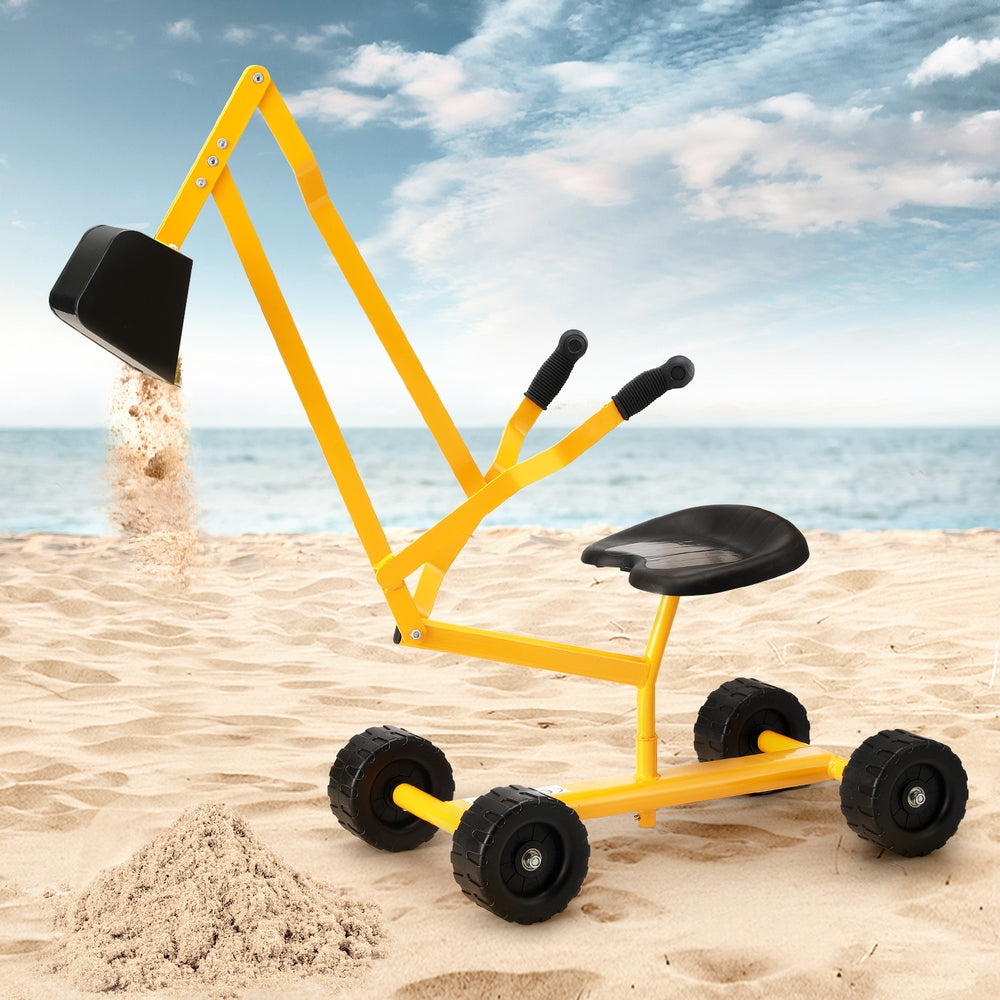 Keezi Kids Ride On Sandpit Digger Yellow