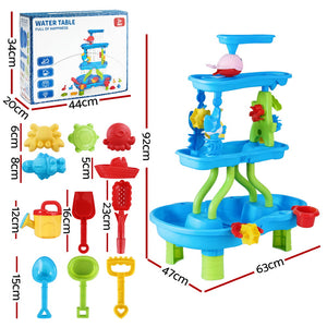 Keezi Kids Sand and Water Table 4-Tier Waterfall