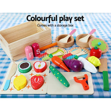 Load image into Gallery viewer, Keezi Kids Wooden Deluxe White Pretend Kitchen Play Set 85cm
