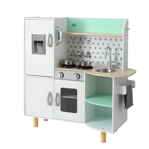 Keezi Kids Wooden Green Pretend Kitchen Play Set 85CM