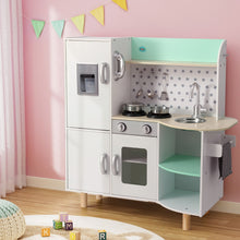 Load image into Gallery viewer, Keezi Kids Wooden Green Pretend Kitchen Play Set 85CM
