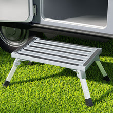Load image into Gallery viewer, Weisshorn Caravan Step Folding Aluminium Step Stool
