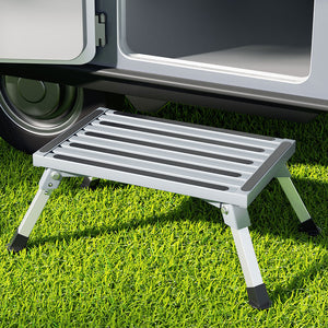 Weisshorn Caravan Step Folding Aluminium Step Stool