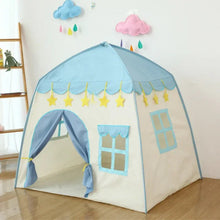 Load image into Gallery viewer, 130CM Portable Kids Castle Tent Large Blue
