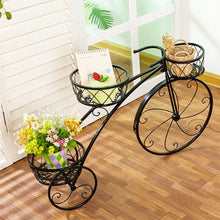 Load image into Gallery viewer, Iron Bicycle Plant Stand Rack Indoor Outdoor Garden
