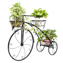 Load image into Gallery viewer, Iron Bicycle Plant Stand Rack Indoor Outdoor Garden
