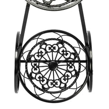 Load image into Gallery viewer, 3-Tier Iron Bicycle Plant Stand Rack Tricycle Planter

