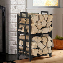 Load image into Gallery viewer, Iron Log Holder Indoor Heavy Duty Firewood Rack 180kg
