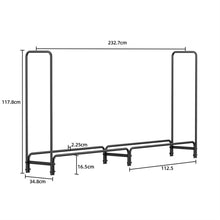 Load image into Gallery viewer, Metal Firewood Rack Log Storage Holder Heavy Duty
